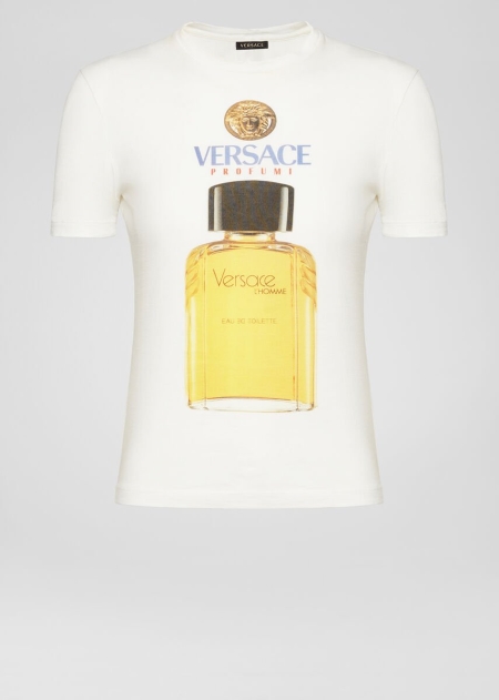 Versace Scents Motif T-shirt Dam - 352976NDO